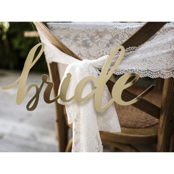 Décoration chaises mariés "Groom & Wife" – Image 2