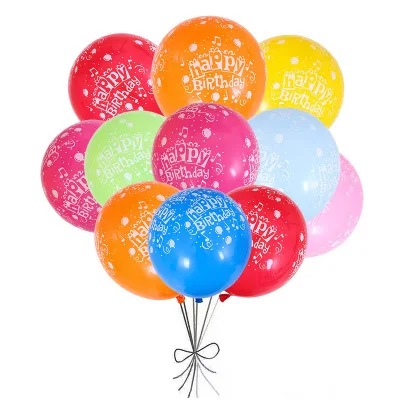 Paquet 100 pcs ballons multicolores anniversaire #85 – Image 3