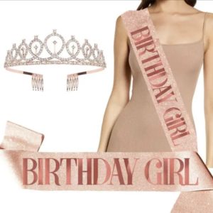 Couronne + écharpe d'anniversaire - #501