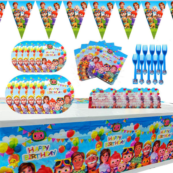 Set anniversaire 16 pièces cocomelon #560