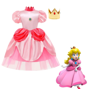 Costume Peach (princesse Mario Bros) - 7 / 8 ans (130cm) #759