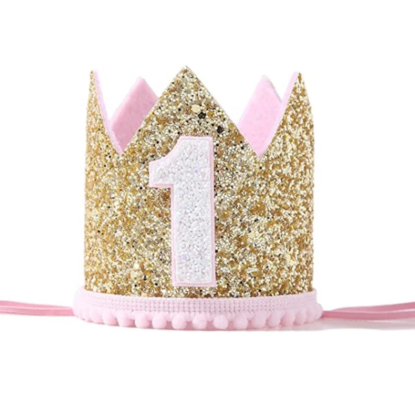 Chapeau rose de premier anniversaire 2000081