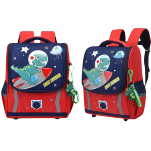 Sac à dos primaire CI / CP dinosaure rouge #1065