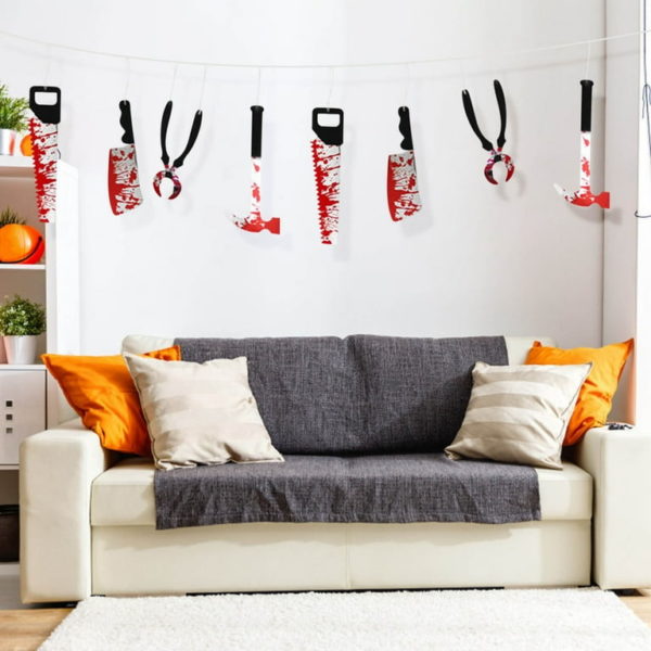 Banderole halloween armes blanches ensanglantées #1040 – Image 3