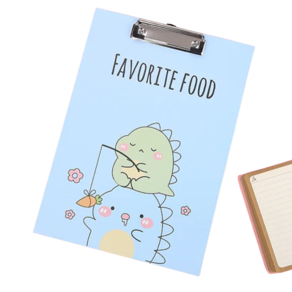Presse-papiers A4 kawaii - bleu #1147