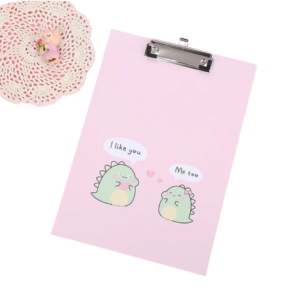 Presse-papiers A4 kawaii - rose #1146