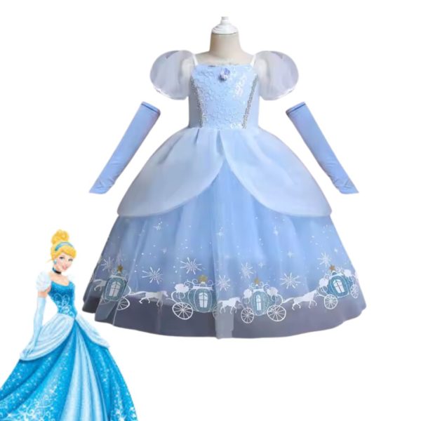 Deguisement robe Cendrillon 7/8 ans (130cm) #1226