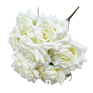 Bouquet de roses (blanc) #1239