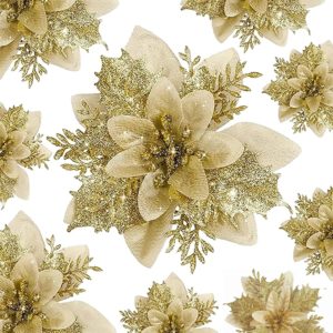 Poinsettia fleur (doré) #1238