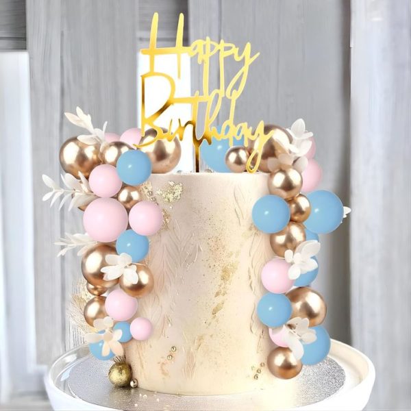 Cake topper boules de mousse argenté 2.5 cm (20 pièces) #1293 – Image 3