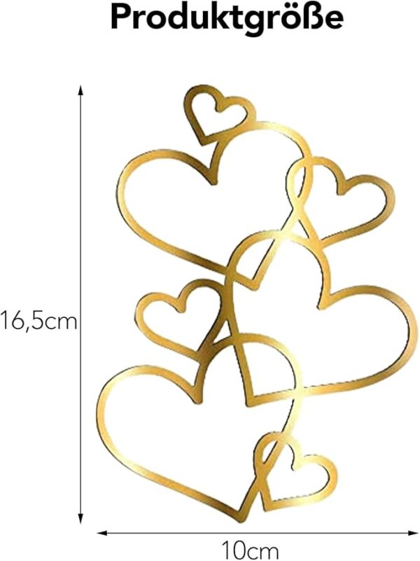 Cake topper LOVE gold #1304 – Image 2