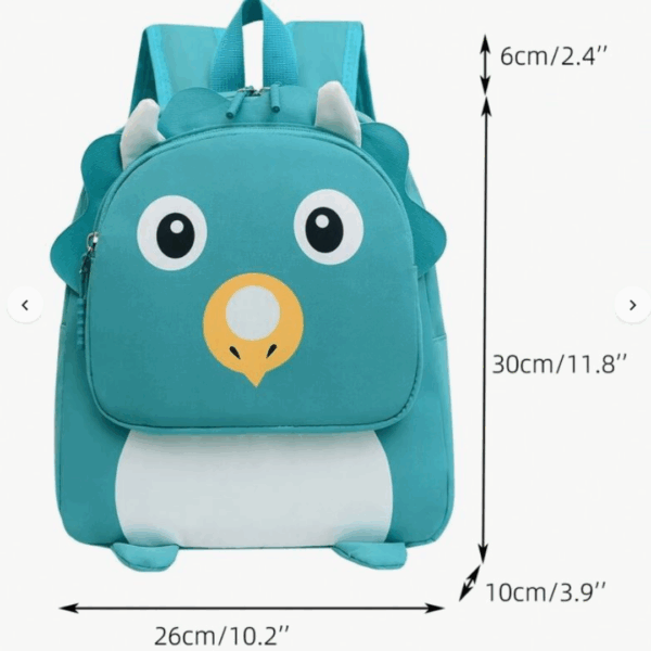 Sac scolaire cartoon crèche rhino vert #1384 – Image 2