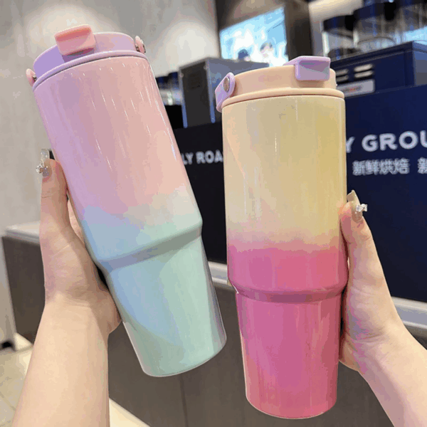 Gourde 890ML bleu/rose #1357 – Image 4