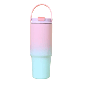 Gourde 890ML bleu/rose #1357