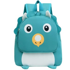 Sac scolaire cartoon crèche rhino vert #1384