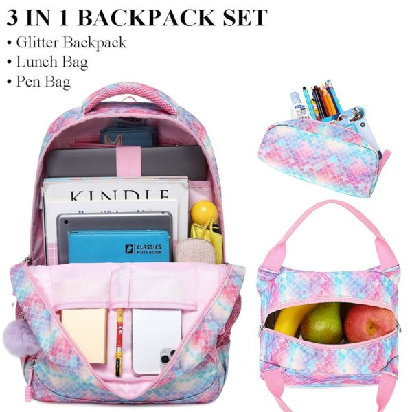 Set scolaire 3 pièces paillettes #1365 – Image 7