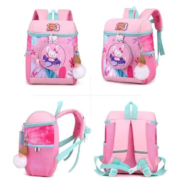 Sac scolaire maternelle animal print rose #1378 – Image 10