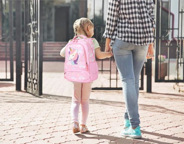 Set 3 pcs sac scolaire / Licorne rose/mauve #1370 – Image 7