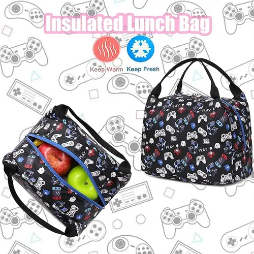 Set 3 pièces sac scolaire Manettes #1368 – Image 8