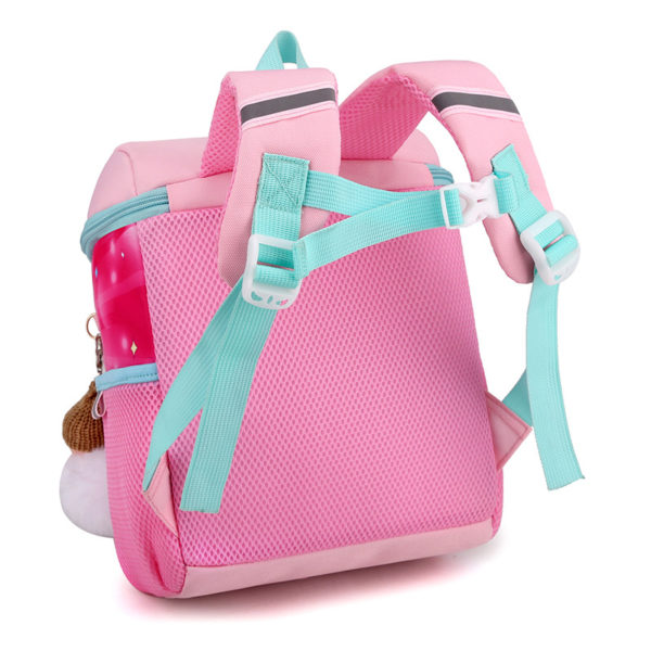 Sac scolaire maternelle animal print rose #1378 – Image 6