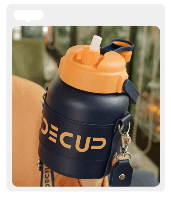 Gourde Dark blue / orange 900ml #1355 – Image 2