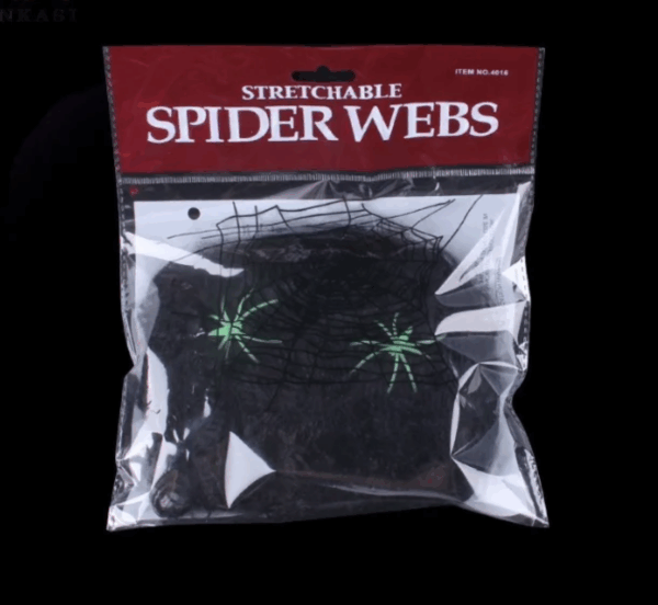 Halloween 20g Spider Cotton Spider Web Silk / NOIR #1389 – Image 2