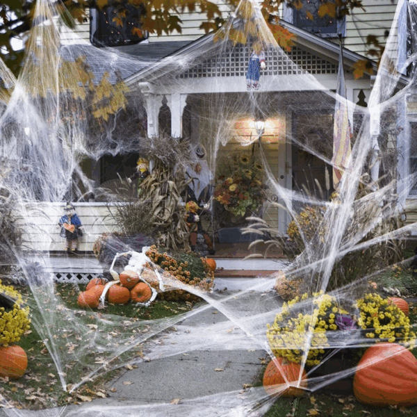Halloween 20g Spider Cotton Spider Web Silk / BLANC #1388 – Image 3