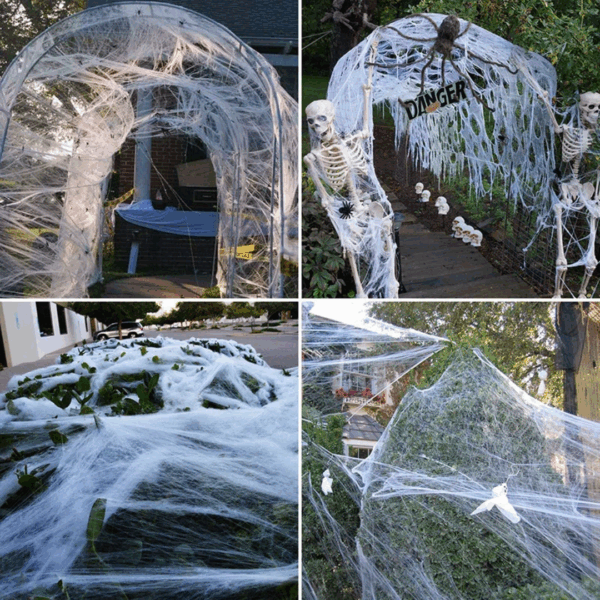 Halloween 20g Spider Cotton Spider Web Silk / BLANC #1388 – Image 4