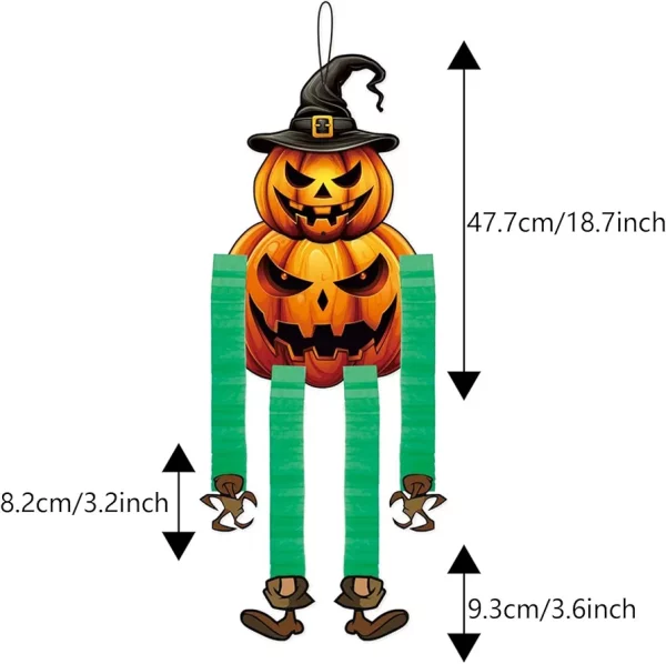 Cross-border Pendant Witch Skeleton Ghost Halloween /orange citrouille #1392 – Image 2