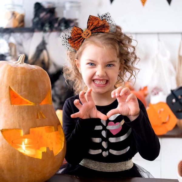 Serre tete Halloween Citrouille #1346 – Image 5