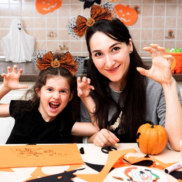 Serre tete Halloween Citrouille #1346 – Image 6