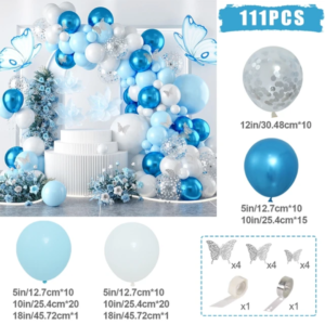 set ballons nuances bleu 111 pcs #1573