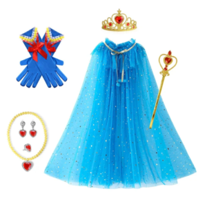 Cape à paillettes + acccessoires princesse 4 - 7 ans #1582