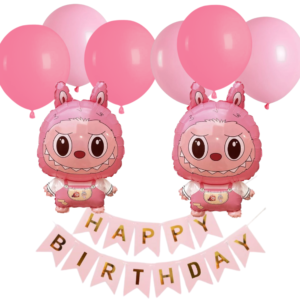 Set Labubu rose anniversaire #1560