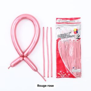 Paquet de ballons de modélisation rose gold (100pcs) #1616