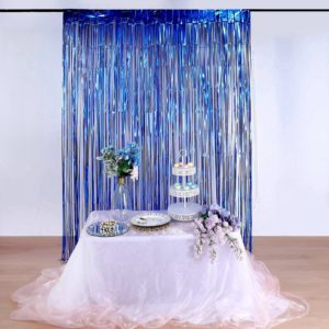 rideau 1/2M macaron bleu #1608