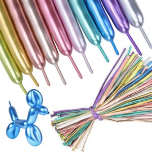 Paquet de ballons de modélisation mixte chrome (100pcs) #1617
