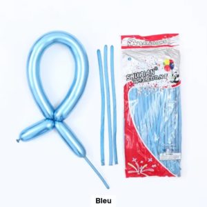 Paquet de ballons de modélisation bleu (100pcs) #1615