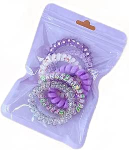 Élastiques à Cheveux en Spirale VIOLET #1521