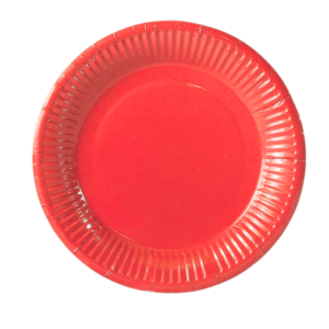 Assiette rouge lot de 10 #1255