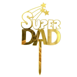 Cake topper super Dad #1299