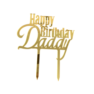 Cake topper HBD Daddy #1334