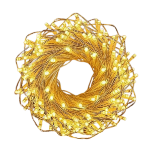 Guirlande lumineuse 10m jaune (8 fonctions) #1471