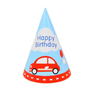 Chapeau anniversaire voiture rouge #1553
