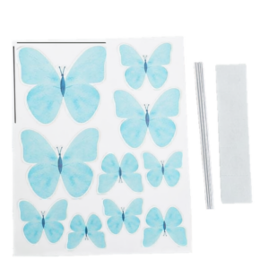 Cake topper papillons bleu #1291