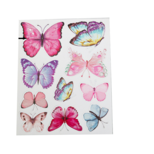 Cake toper papillons rose 1 #1288