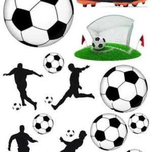 Cake topper football 2 #1287